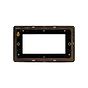 The Connaught Collection Black Nickel Flat Plate 4 x25mm EM-Euro Module Faceplate