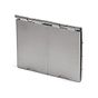 The Lombard Collection Brushed Chrome Black Insert Flat Plate 4 x25mm EM-Euro Module Floor Plate