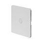 The Eldon Collection White Metal Flat Plate 20A Flex Outlet Wht Ins Screwless