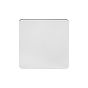 Soho Lighting Polished Chrome Flat Plate Single Blank Plates Screwless