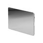 The Finsbury Collection Polished Chrome Flat Plate Double Blank Plates Screwless