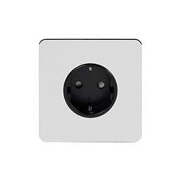 Polished Chrome euro socket