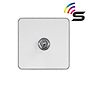 White Metal and Chrome Smart Light Switch