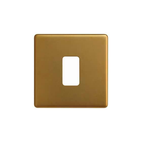 Soho Lighting Antique Gold 1 Gang RM Rectangular Module Grid Switch Plate