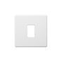 Soho Lighting Primed Paintable 1 Gang RM Rectangular Module Grid Plate