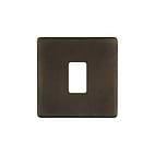 The Westminster Collection Vintage Brass 1 Gang RM Rectangular Module Grid Switch Plate