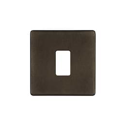 The Westminster Collection Vintage Brass 1 Gang RM Rectangular Module Grid Switch Plate