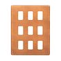 The Chiswick Collection Antique Copper 9 Gang RM Rectangular Module Grid Switch Plate