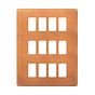 The Chiswick Collection Antique Copper 12 Gang RM Rectangular Module Grid Switch Plate