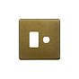 The Belgravia Collection Old Brass 2 Gang 1RM+1CM Dual Module Grid Switch Plate