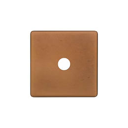 The Chiswick Collection Antique Copper 1 Gang CM Circular Module Grid Switch Plate