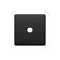 The Camden Collection Matt Black 1 Gang CM Circular Module Grid Switch Plate