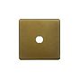 The Belgravia Collection Old Brass 1 Gang CM Circular Module Grid Switch Plate