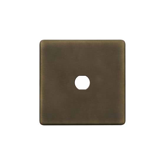 The Westminster Collection Vintage Brass 1 Gang CM Circular Module Grid Switch Plate
