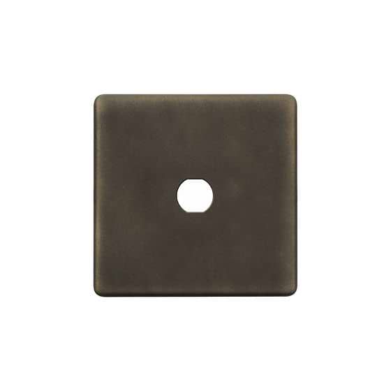 The Westminster Collection Vintage Brass 1 Gang CM Circular Module Grid Switch Plate