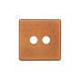 The Chiswick Collection Antique Copper 2 Gang CM Circular Module Grid Switch Plate
