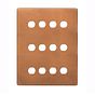 Antique Copper 12 Gang Grid Plate

