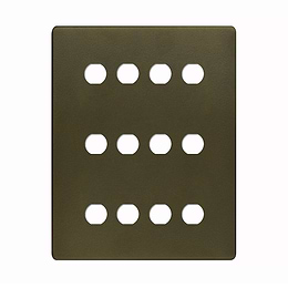 Bronze 12 Gang Grid Plate
