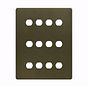 Bronze 12 Gang Grid Plate
