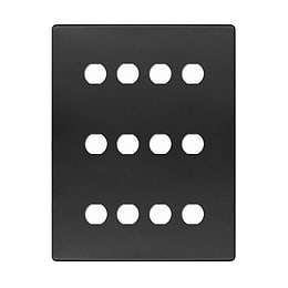 Brass 12 Gang Grid Plate

