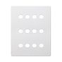 Soho Lighting Primed Paintable 12 Gang CM Circular Module Grid Plate