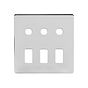Soho Lighting Polished Chrome 6 Gang 3RM+3CM Dual Module Grid Switch Plate