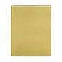 Soho Lighting Brushed Brass 9 Gang Extra Large Blanking Plate