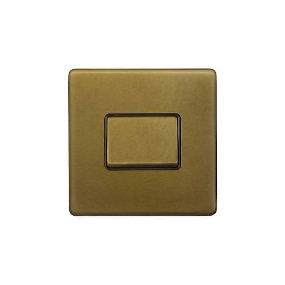 The Belgravia Collection Old Brass 3-Pole Extractor Fan Isolator Switch
