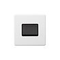 Soho Lighting Primed Paintable Extractor Fan Isolator Switch with Matt Black Switch