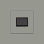 Soho Lighting Primed Paintable Extractor Fan Isolator Switch with Matt Black Switch