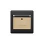 The Camden Collection Matt Black & Brushed Brass 32A Key Card Switch Black Insert