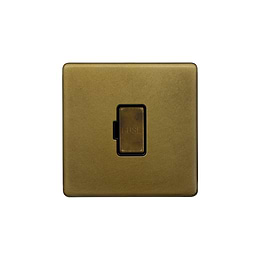 The Belgravia Collection Old Brass 13A Double Pole Unswitched Fused Connection Unit (FCU)