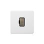 Soho Lighting Primed Paintable Fused Spur (FCU) Unswitched 13A Double Pole with Antique Brass Switch