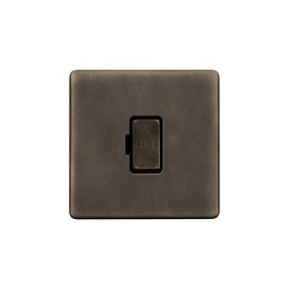 The Westminster Collection Vintage Brass 13A Double Pole Unswitched Fused Connection Unit (FCU)