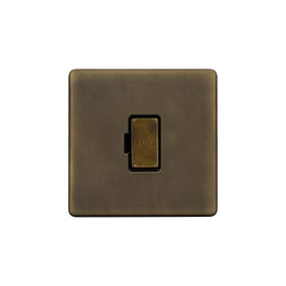 The Westminster Collection Vintage Brass 13A Double Pole Unswitched Fused Connection Unit (FCU)