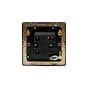 The Charterhouse Collection 13A Unswitched Fused Connection Unit (FCU) Flex Outlet Blk Ins Screwless Antique Brass