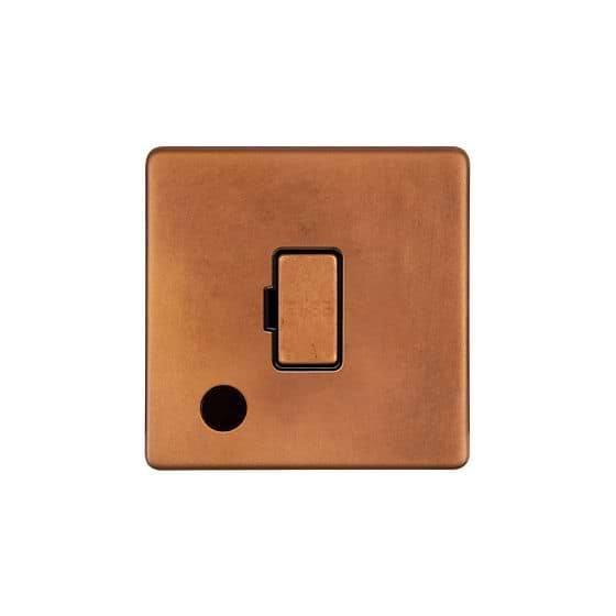 The Chiswick Collection Antique Copper 13A Unswitched Fused Connection Unit (FCU) Flex Outlet