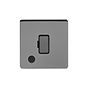 Soho Lighting Black Nickel 13A Unswitched Connection Unit Flex Outlet Blk Ins Screwless