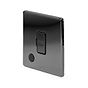 The Connaught Collection Black Nickel 13A Unswitched Fused Connection Unit (FCU) Flex Outlet Blk Ins Screwless