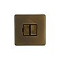 The Westminster Collection Vintage Brass 13A Double Pole Switched Fused Connection Unit (FCU)