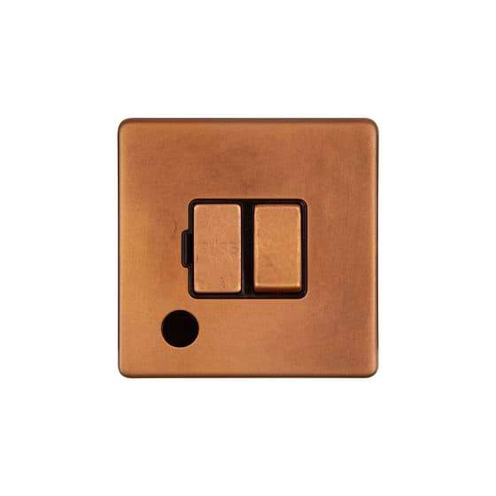 The Chiswick Collection Antique Copper 13A Switched Fused Connection Unit (FCU) Flex Outlet