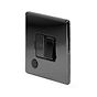 The Connaught Collection Black Nickel 13A Switched Fused Connection Unit (FCU) Flex Outlet Blk Ins Screwless