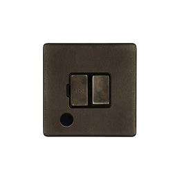 The Westminster Collection Vintage Brass 13A Switched Fused Connection Unit (FCU) Flex Outlet