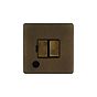 The Westminster Collection Vintage Brass 13A Switched Fused Connection Unit (FCU) Flex Outlet