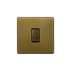 The Belgravia Collection Old Brass 1 Gang 20 Amp Switch