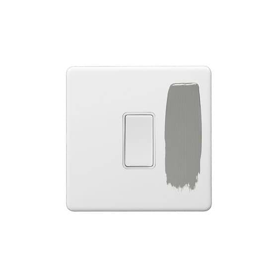 Soho Lighting Primed Paintable 1 Gang 20A Double Pole Switch with White Switch