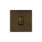 Vintage Brass 20A Double Pole Switch
