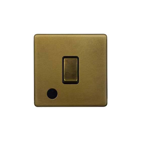 The Belgravia Collection Old Brass 1 Gang Flex Outlet 20 Amp Switch