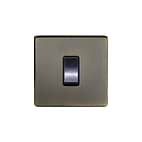 Antique Brass 45A 1 Gang Double Pole Switch, Single Plate