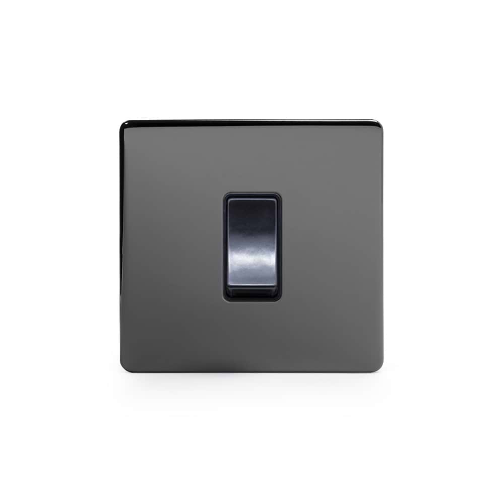 Black Nickel 45A 1 Gang Double Pole Switch, Single Plate - The Soho Lighting  Company, image size:1000x1000